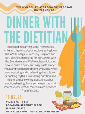 dinner with a dietitian flyer