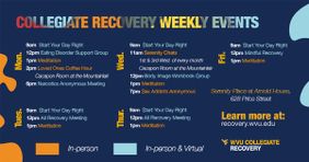Collegiate Recovery Weekly Events